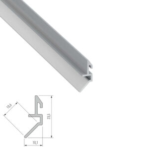 Монтажен алуминиев профил за светещ рафт Lumines Lighting 10-0434-10 за системи I6 и I10