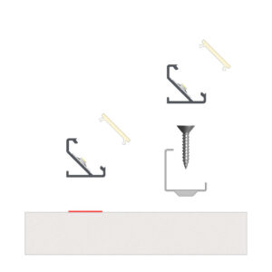 Ъглов алуминиев профил за LED лента 3 метра Lumines Lighting 38-2436-30 TEKKNI+ бял