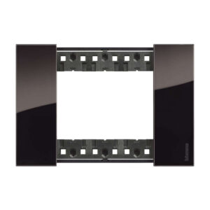 Декоративна рамка BTicino Living Now KA4803DG NIGHT | Нощ, технополимер, 3 модула италиански стандарт