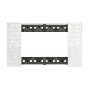 Декоративна рамка BTicino Living Now KA4804MW PIXEL | Пиксел, технополимер, 4 модула италиански стандарт