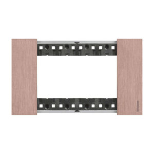 Декоративна рамка BTicino Living Now KA4804ZM COPPER | Мед, метална сплав zamak, 4 модула италиански стандарт