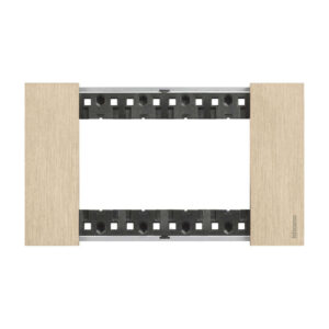 Декоративна рамка BTicino Living Now KA4804ZW GOLD | Злато, метал zamak, 4 модула италиански стандарт