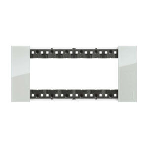 декоративна рамка Bticino Living Now KA4806DA 6 модула SKY биматериал technopolymer floating frame италиански стандарт