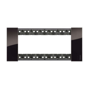 Декоративна рамка BTicino Living Now KA4806DG NIGHT | Нощ, черен гланцов финиш, 6 модула италиански стандарт