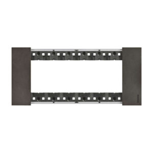 Декоративна рамка Bticino Living Now KA4806NG SPACE | Космос, метален сив финиш, 6 модула италиански стандарт