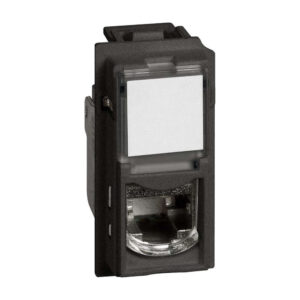 RJ45 розетка Bticino Living Now KG4279C6S черна