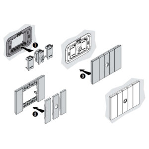 TV розетка Bticino Living Now K4202D коаксиален тип 1 модул