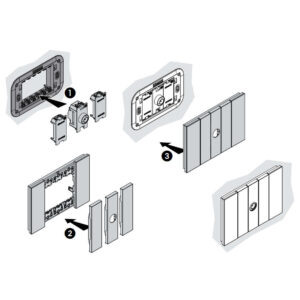 TV розетка Bticino Living Now K4202F коаксиален тип 1 модул тип F