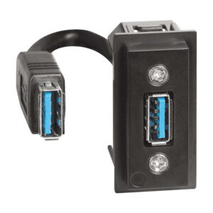 USB A розетка Bticino Living Now черна
