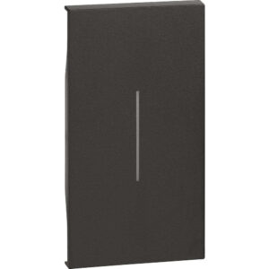 BTicino Living Now KG01M2 черен лицев панел 2M за ключове, девиаторни ключове и бутони.