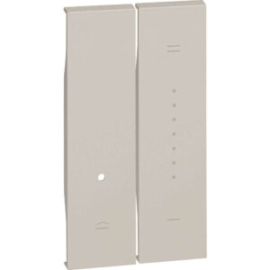 BTicino Living Now KM19 крем двоен лицев панел 2M за димерни механизми K4410 и K4411.