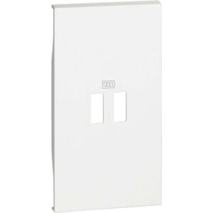 BTicino Living Now KW12C бял лицев панел 2M за двойни USB зарядни модули от серията Living Now.