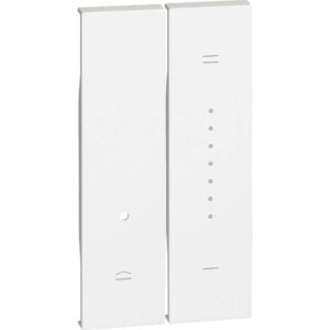 BTicino Living Now KW19 бял двоен лицев панел 2M за димерни механизми K4410 и K4411.