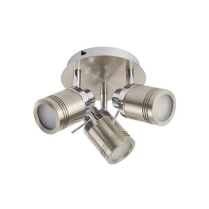 Спот за баня Samson Searchlight 6603SS 3xGU10 IP44 метал и акрил