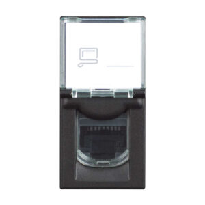 RJ45 розетка Bticino Classia RG4279C6S черна