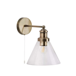 Лампа за стена аплик Pyramid Searchlight 1277AB 220V E27 фасунга метал и стъкло