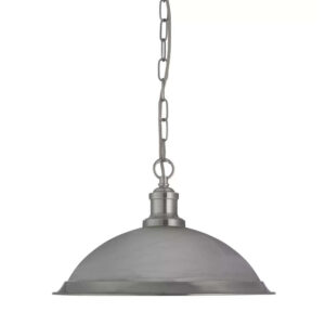 Висяща лампа пендел Bistro Searchlight 1591SS 1xE27 мат хром и матирано стъкло Висяща лампа пендел Bistro Searchlight 1591SS 1xE27 мат хром и матирано стъкло