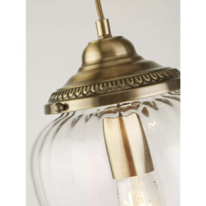 Висяща лампа пендел Moscow Searchlight 1091AB 220V E27 фасунга метал и стъкло