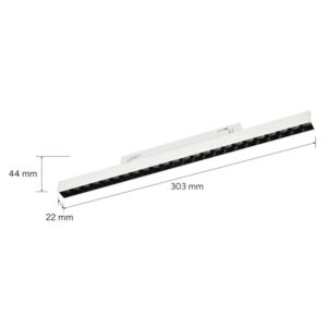 LED прожектор за магнитно осветление Lumines Genesis LUM-37-0085-10 18W 1080lm 4000K 36° CRI90