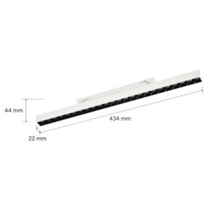 LED прожектор за магнитно осветление Lumines Genesis LUM-37-0125-10 24W 3 CCT 1220lm 36° CRI90 UGR<19