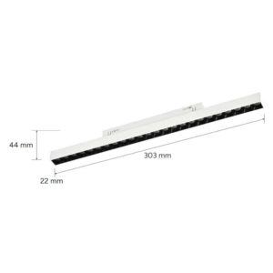 LED прожектор за магнитно осветление Lumines Genesis LUM-37-0124-10 18W 3 CCT 920lm 36° CRI90 UGR<19