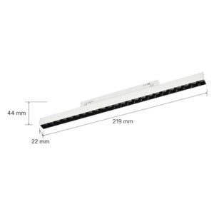 LED прожектор за магнитно осветление Lumines Genesis LUM-37-0123-10 12W 3 CCT 610lm 36° CRI90 UGR<19