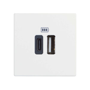 USB розетка Bticino Classia RW4287C2 бяла