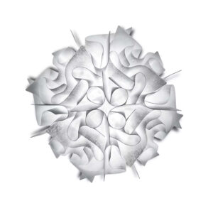 Плафон и аплик SLAMP Veli Couture размер M Ø53 см с текстуриран финиш Couture и материал Opalflex®.