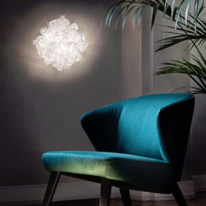 Плафон за таван и аплик SLAMP Veli Mini White Ø32 см 2xE14