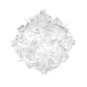 Плафон и аплик SLAMP Veli White размер M Ø53 см от Opalflex® с мека дифузна светлина.