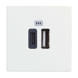 USB розетка Bticino Classia RW4287C2 бяла Type A C