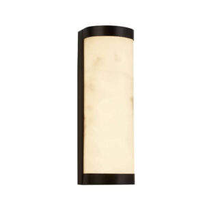 LED аплик Nile Searchlight 10889BK черен метал и мраморна смола