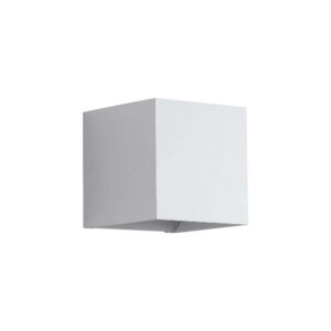 Аплик Newton Searchlight 24127WH – бяла квадратна стенна лампа с двустранно осветяване и фасунга G9