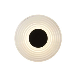 LED аплик Cleo Searchlight 32210CL черен метал и прозрачно стъкло