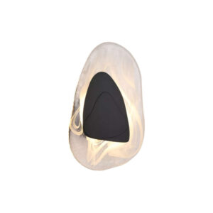 LED аплик Destiny Searchlight 32983BK черен метал и стъкло