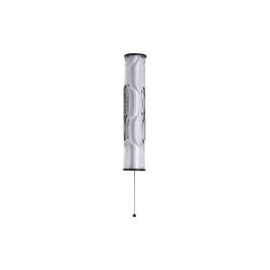 LED аплик с ключ Vibrate Searchlight 66310-1BK IP44 12W 964lm 3000K черен метал и стъкло