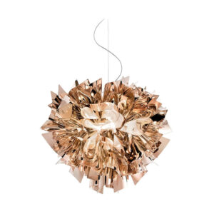 Полилей SLAMP Veli Copper Large Ø60 см от Copperflex® с меден финиш и прозрачен кабел