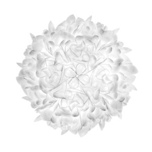 Голям дизайнерски плафон SLAMP Veli Foliage L Ø75 см с органична форма и листовиден финиш Opalflex®
