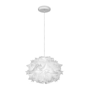 Дизайнерски пендел SLAMP Veli Mini Single Couture Ø32 см с прозрачен кабел и абажур от Opalflex®