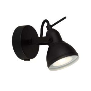 Лампа за стена аплик с ключ Focus Searchlight 1541BK 1xGU10 черен метал