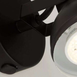 Лампа за стена аплик с ключ Focus Searchlight 1541BK 1xGU10 черен метал