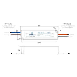 Захранване за лед ленти IP67 24VDC 60W Cobalt Electro 23-2113-10