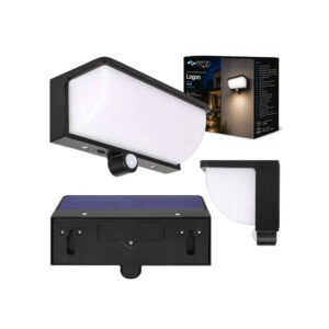 Соларна лампа със сензор LVT Logon 1780 IP54 3W 250lm 4000K – PIR сензор, сензор за здрач, 1500mAh батерия Соларна лампа със сензор LVT Logon 1780 IP54 3W 250lm 4000K – PIR сензор, сензор за здрач, 1500mAh батерия