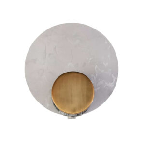 LED аплик за баня Searchlight 10923SB Lux & Belle IP44 – сатениран месинг, акрилен дифузер и вграден LED 3000K