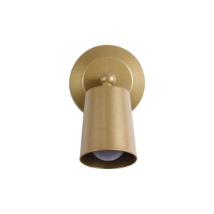 LED аплик с ключ и батерия Cone Searchlight 23340GO – стенна лампа с батерия 1.5W 3000K с тъч димиране, USB-C, матирано злато