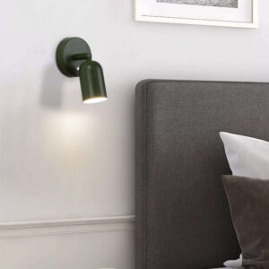 LED аплик с ключ и батерия Cone Searchlight 23350GR – стенна лампа с батерия 1.5W 3000K с тъч димиране, USB-C, зелен мат