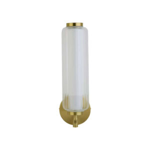 LED аплик MOD Searchlight 26253SB – стенна лампа 8W 3000K метал в цвят месинг и акрил