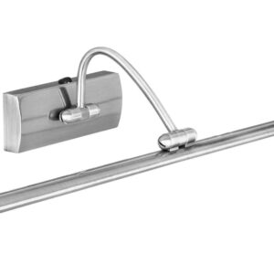 LED аплик с ключ Barcelona Searchlight 2982-81SS – лампа за картини 64см 15W 3000K матиран хром