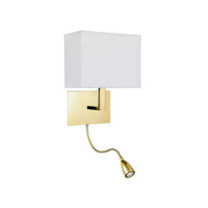 LED аплик Searchlight Hotel 6519SB сатениран месинг