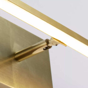 LED аплик за баня Amalfi Searchlight 68241-41SB – IP44 лампа за огледало 41см 7W 3000K сатениран месинг